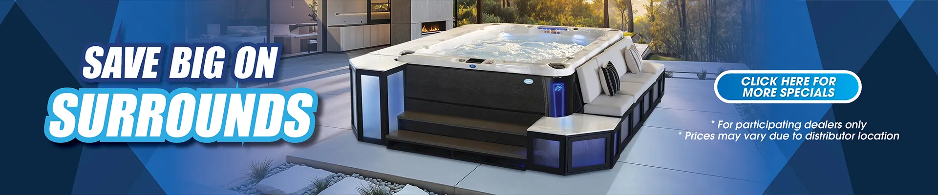 Calspas hot tub being used in a family setting - Erie